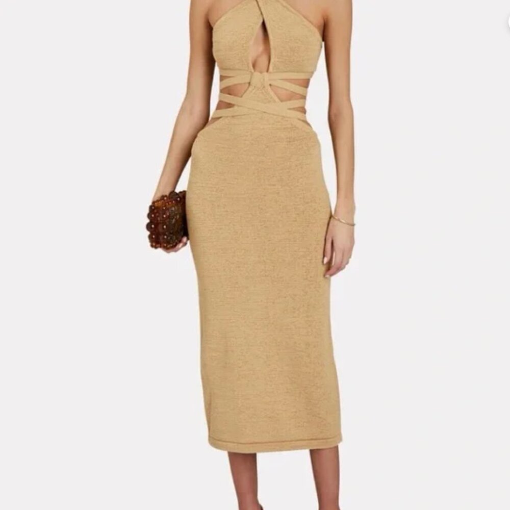 Cult Gaia Aziza Woven Knit Dress